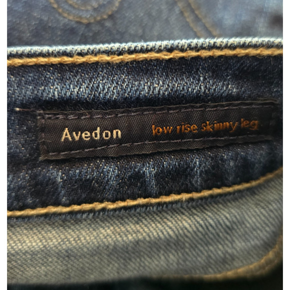 Citizens of Humanity Jeans Women's 26 Blue Avedon Low Rise Skinny Dark Wash - Picture 6 of 16